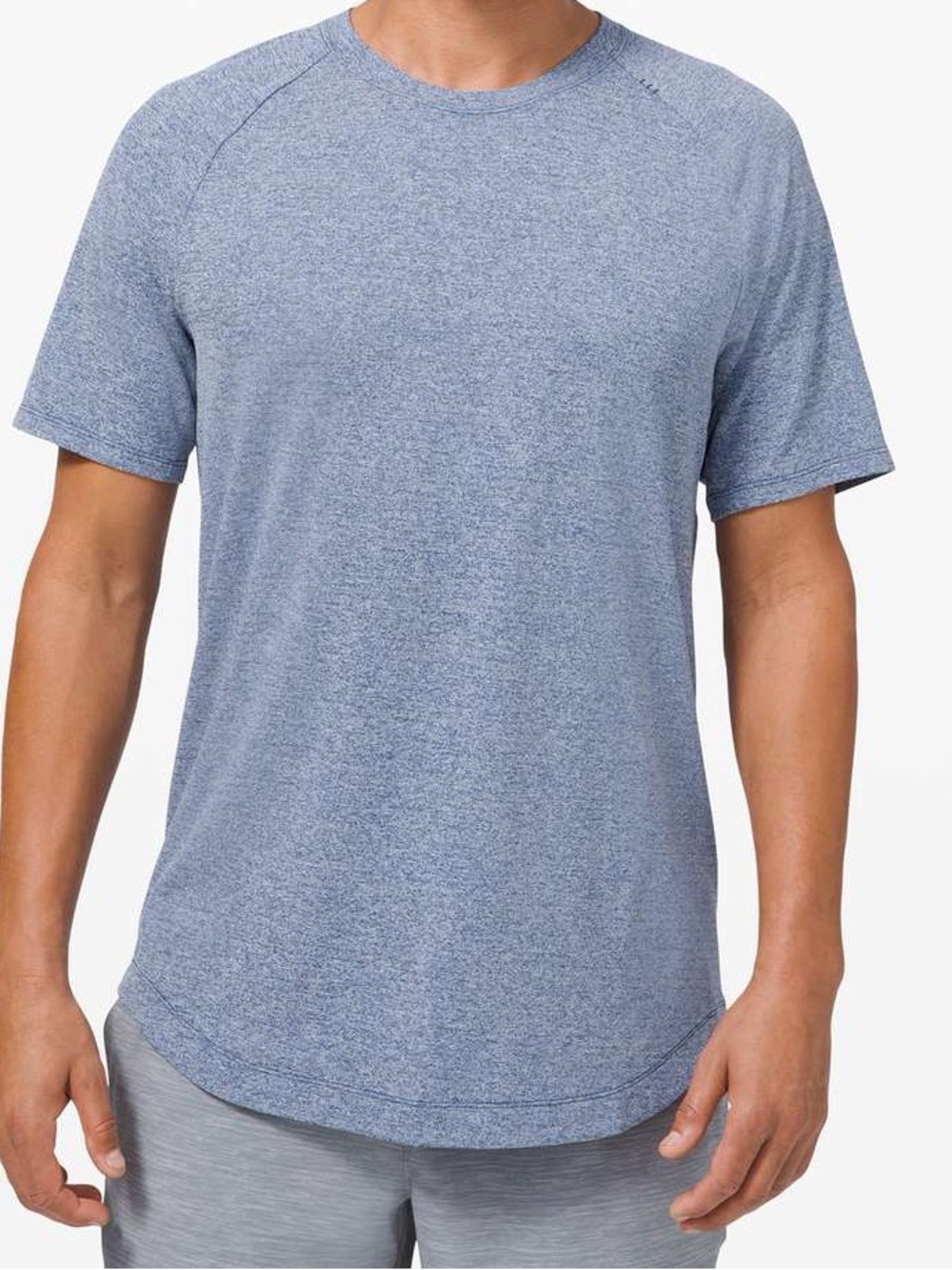 Lululemon Drysense Short Sleeve Shirt large blue athleisure athletic dri-fit